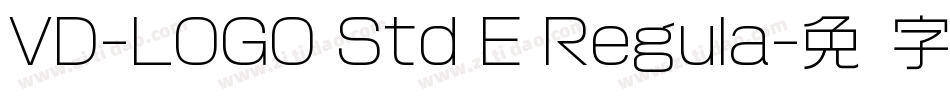 VD-LOGO Std E Regula字体转换